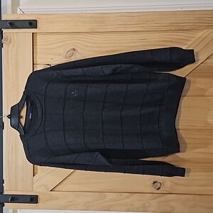 Vintage | Izod Dark Gray 100% Cotton Sweater | Large